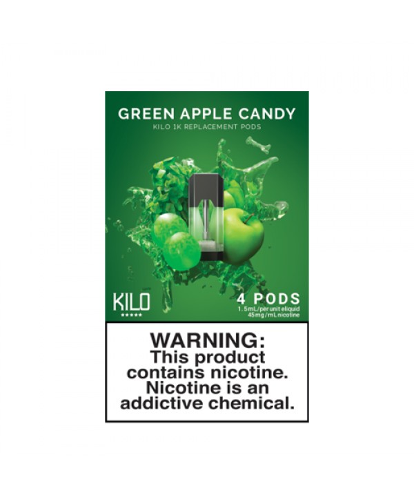 Green Apple Candy - Pack of 4 Pods by Kilo 1K