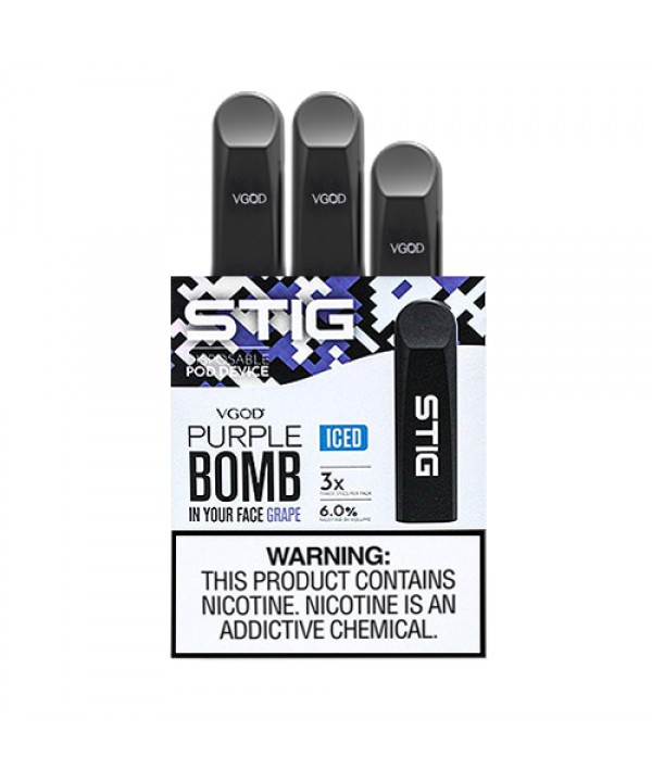 Purple Bomb Disposable Pod - Pack of 3 by VGOD STIG