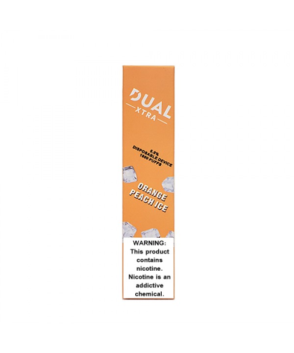 Orange Peach Ice Disposable Pod (1600 Puffs) by Dual Xtra