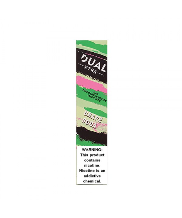 Grape Soda Disposable Pod (1600 Puffs) by Dual Xtra