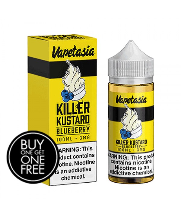 *BOGO* Killer Kustard Blueberry by Vapetasia 100ml