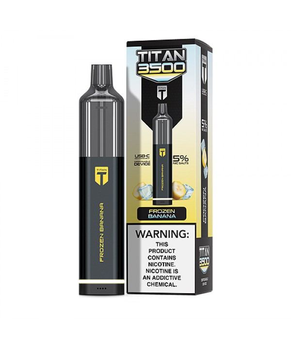 Frozen Banana Disposable Pod (3500 Puffs) by Titan...