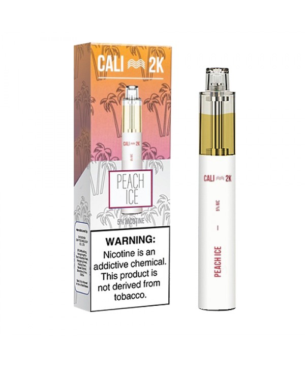 Peach Ice (Frozen Peach) Disposable Pod (2000 Puffs) by Cali Bars 2K