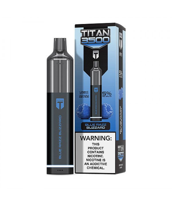 Blue Razz Blizzard Disposable Pod (3500 Puffs) by Titan 3500