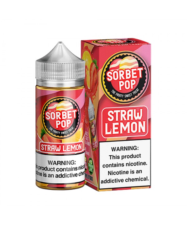 Straw Lemon by Sorbet Pop 100ml