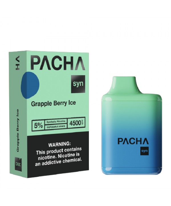 Grapple Berry Ice Disposable Pod (4500 Puffs) by Pachamama Syn