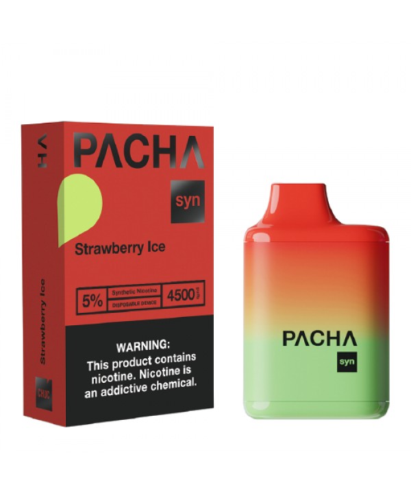 Strawberry Ice Disposable Pod (4500 Puffs) by Pachamama Syn