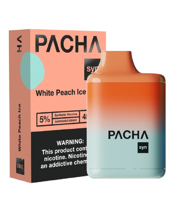 White Peach Ice Disposable Pod (4500 Puffs) by Pachamama Syn