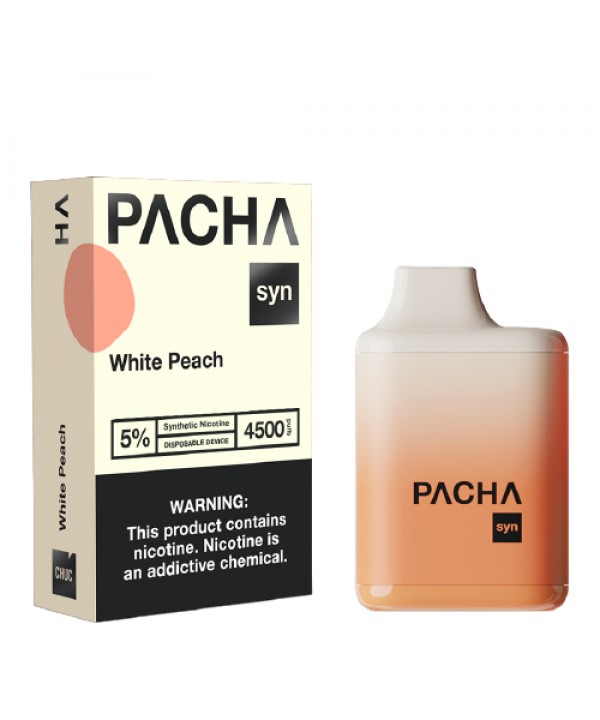 White Peach Disposable Pod (4500 Puffs) by Pachamama Syn