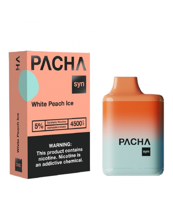 White Peach Ice Disposable Pod (4500 Puffs) by Pachamama Syn