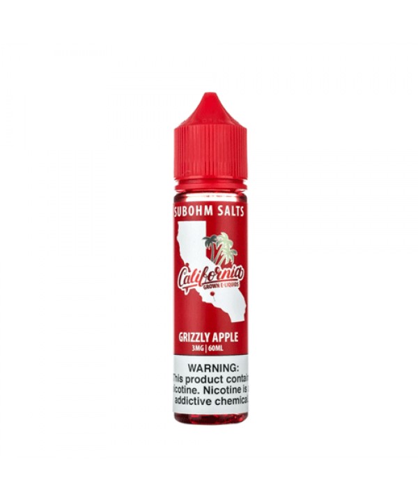 Sweet Red Apple (Grizzly Apple) by California Grown E-Liquids 60ml