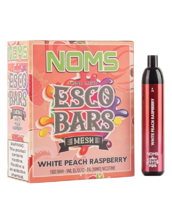 White Peach Raspberry Disposable Vape (4000 Puffs) by Noms Esco Bars