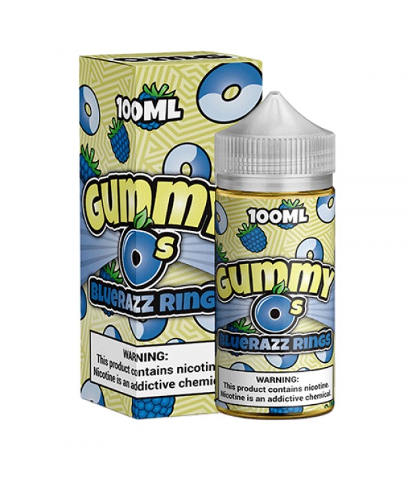 Bluerazz Rings by Gummy O's 100ml