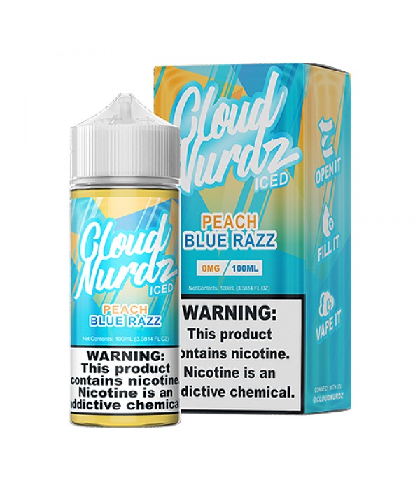 Peach Blue Razz Iced by Cloud Nurdz 100ml