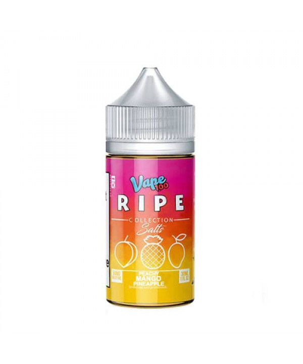 Peachy Mango Pineapple by Vape 100 Ripe Collection Salts 30ml