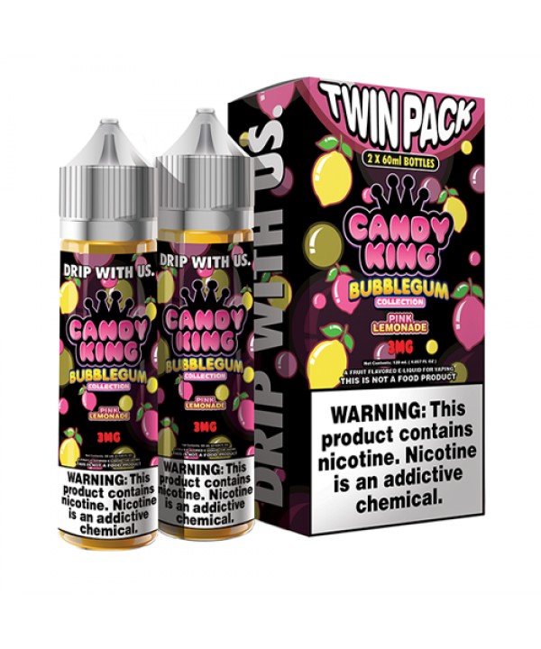 Pink Lemonade by Candy King Bubblegum Collection 120ml (2x60ml)