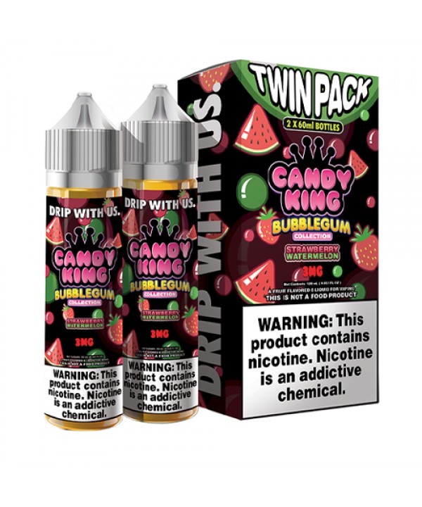 Strawberry Watermelon by Candy King Bubblegum Collection 120ml (2x60ml)