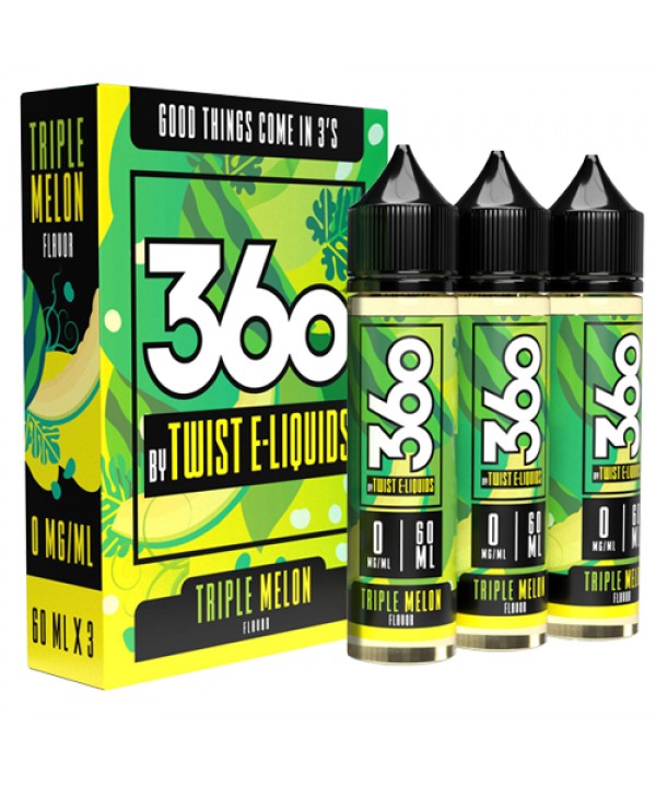 Triple Melon by 360 Twist E-Liquids 180ml (3x60ml)