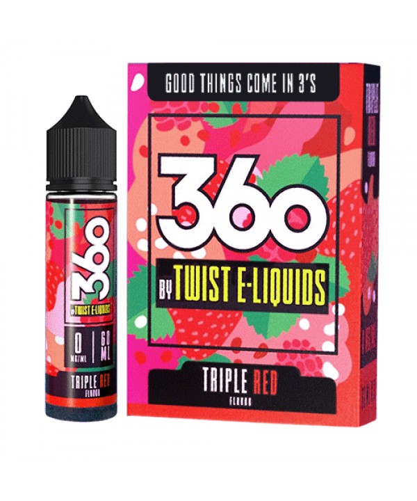 Triple Red by 360 Twist E-Liquids 180ml (3x60ml)