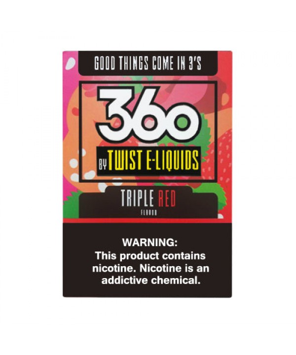 Triple Red by 360 Twist E-Liquids 180ml (3x60ml)