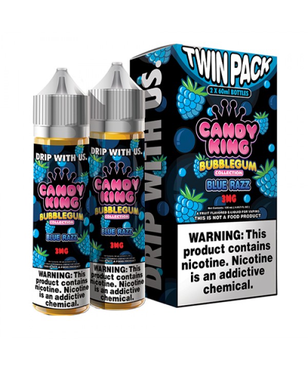 Blue Razz by Candy King Bubblegum Collection 120ml...