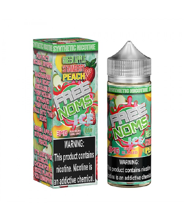 Green Apple Strawberry Peach ICE by Free Noms 120ml