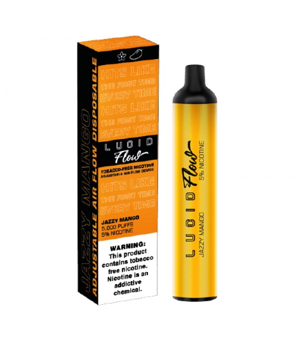 Jazzy Mango Disposable Vape (5000 Puffs) by Lucid Flow
